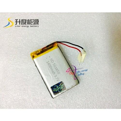 SD 503850 rechargeable li-ion battery 3.7v 1400mah lithium polymer battery