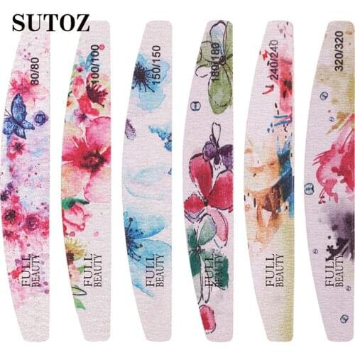 Nail File Buffer Double Side Of The Nail File Buffer 100/180 Trimmer Lime Buffer In The Nail Art Ongle Nail Art Tool