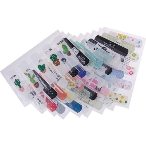 2 Sheets Waterproof Cartoon Kids Band Aid Adhesive Bandage Wound Brace Support Plaster Kits First Aid Emergency Skin Care