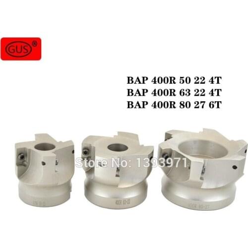 BAP400R 50 22 4T BAP 400R 63 22 4T BAP 400R 80 27 6T edge milling cutter flat cutting machine, suitable for APMT1604PDER carbide