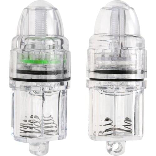 Underwater Deep Drop LED flashlight Fish Attracting Indicator Squid Fish Lure light Green Fishing Lamp use in 300m water depth