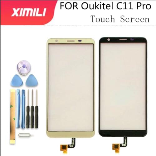 5.45''Tested Original FOR Oukitel C11 Pro Touch Screen Digitizer SensorAssemblyGlass Panel Touch Screen For C11 Pro + tools