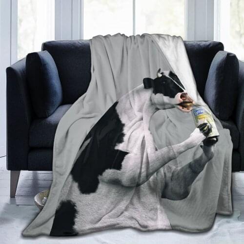 Cute 3D Printing Animal Flannel Blanket Sheet Bedding Soft Blanket Bed Cover Home Textile Decoration Blanket