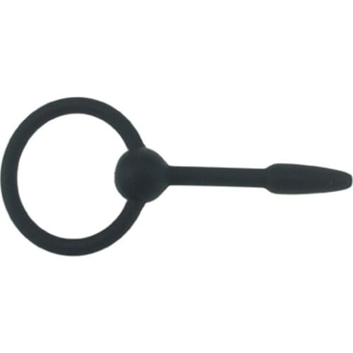 Black Plug Uretral Dilator Silicone Urethral Sound Rods Catheters & Sounds Sex Products Sounding Horse Eye Irritation Rod P25