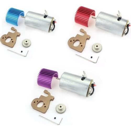 For Wltoys 124019 124018 1/12 RC Car Upgrade Parts 550 Brushed Motor with Mount Base Heat Sink Spare Accessories