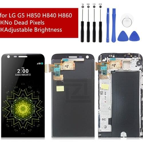 Super quality lcd for LG G5 LCD Display Touch Screen Digitizer Assembly for LG H840 H850 H860 H820 with frame Repair parts