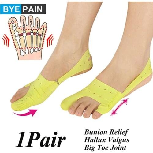 1Pair Hallux Valgus Toe Bunion Splint Straightener Corrector Foot Pain Relief Toe Separator Orthotics Feet Bone Thumb Adjuster