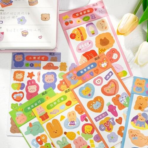 16packs/LOT semi sweet sugar series stationery sticker Creative decoration DIY paper sticker