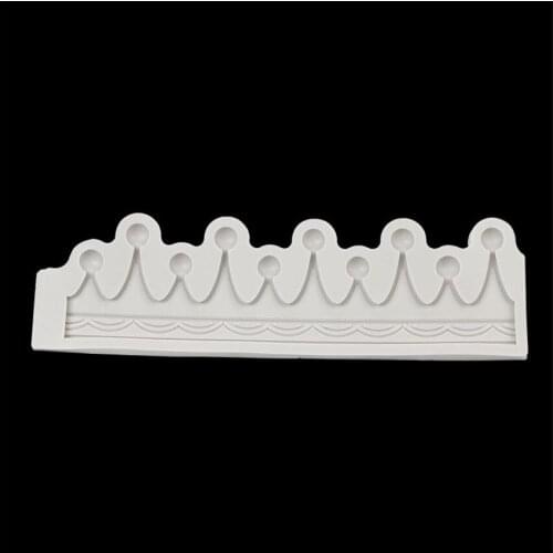 20.5*5.3*1CM DIY Sugar Craft Cake Vintage Petal Crown Cake Silicone Mold Fondant Mold Cake Decorating Tools Gum Paste Mold