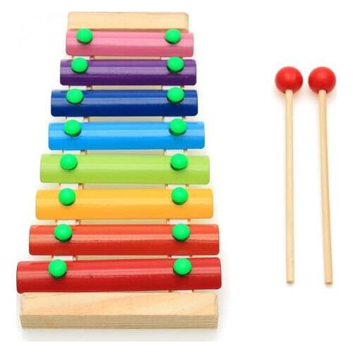 2018 Retail Child Kid Baby 8-Note Wooden Xylophone Musical Toys Xylophone Wisdom Juguetes Music Instrument