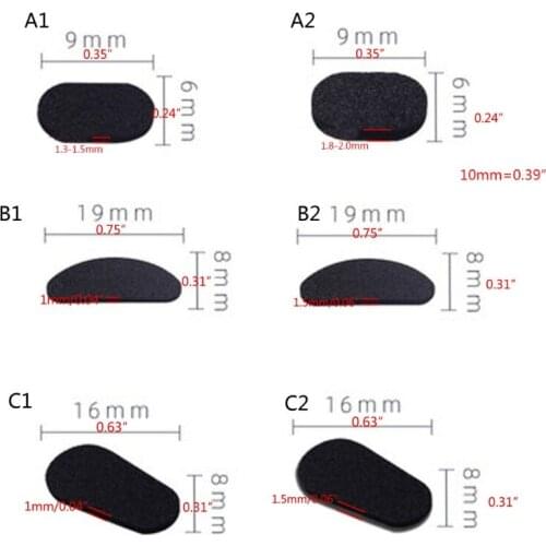 40Pcs Soft Foam Nose Pad Self Adhesive Anti-Slip Eyeglass Sunglasses Nose Pads 2XPC