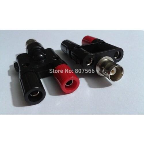 60pcs COPPER BNC Female to Twin Banana Jack Female Coaxial Adapter connector New