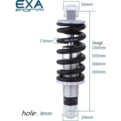 Soft tail mountain bike shock absorber spring 650lbs/850lbs suspension rear bladder 165mm MTB soft tail shock absorber