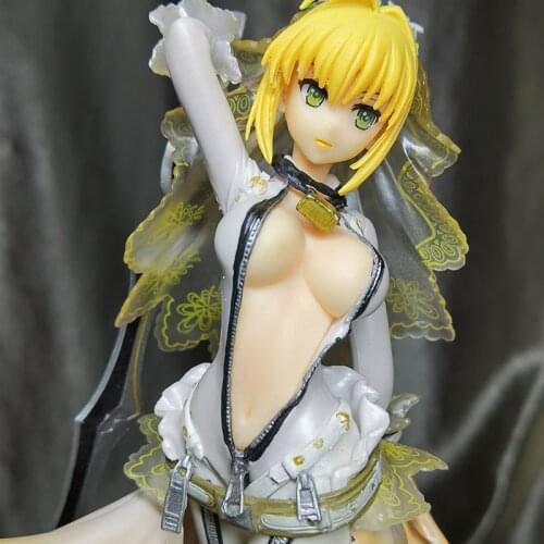 Anime Action Figure INFO-MSG Original Fate EXTRA CCC Nero Claudius (Bride) 1/7 Complete Figure Statue Adult Hentai Model Toys