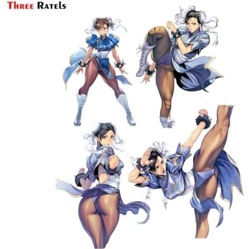 Three Ratels FC937 For The King Of Fighters Chun Li Car Stickers Scratch Proof Custom Printing Waterproof Decal For Vehicle