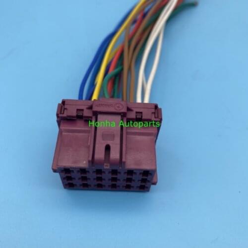 Free shipping 5/10/20/50 pcs AMP/TE/TYCO 18 Pin Female unsealed Automotive Connector 5-968974-1 with 15cm 18AWG wire