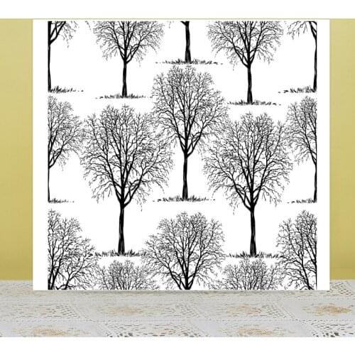 AZSG Tower Tree Background Clear Stamps/Seals For DIY Scrapbooking/Card Making/Album Decorative Silicone Stamp Crafts