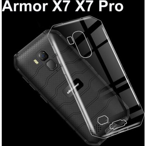 Case For Ulefone Armor X7 Funda Cover Anti-knock Soft TPU Back Silicone Capa on Ulefone Armor X7 Pro Glass Phone Shell Coque