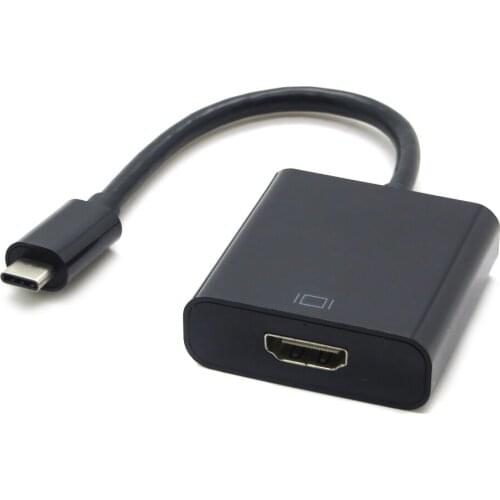 Black & White Full HD 1080P USB 3.0 Type C to HDMI Cable Adapter for New Macbook Laptop Chromebook