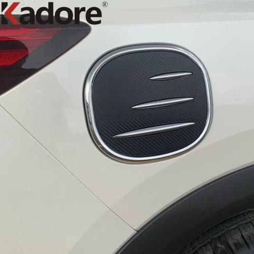 For Nissan Rogue X-trail 2021 2022 Carbon Fiber Fuel Gas Tank Cap Cover Trim Decoration Frame Car Styling Accessories