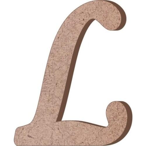 HR15 L Letter Trinket Wooden Object CODE: HR15 paintable decorative objects декоративные предметы под роспись