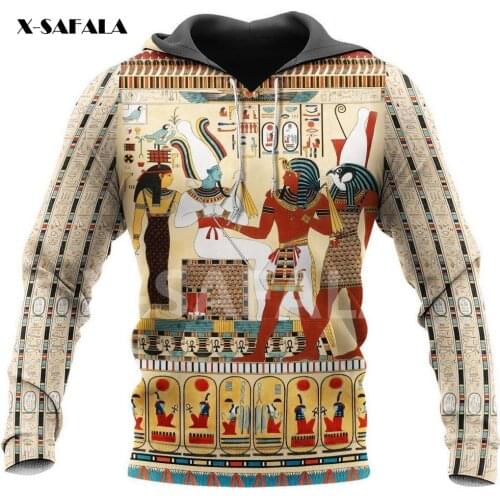 Anubis Egypt Ancient God Eyes Symbol Tattoo 3D All Printed Hoodie Man N Women Harajuku Outwear Zipper Pullover Sweatshirt Casual