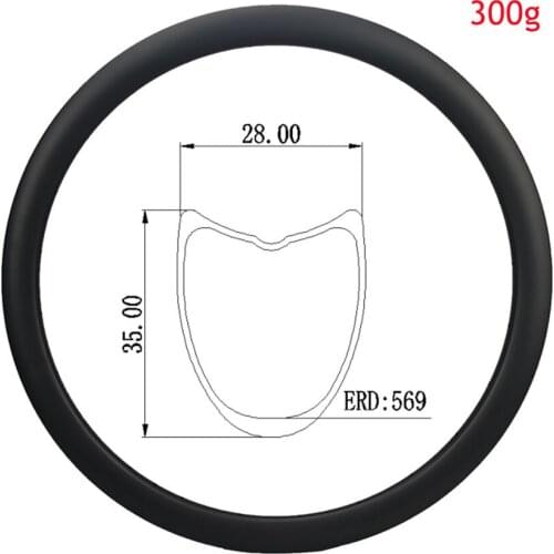 300g Superlight Road Rim Carbon Rims 28mm width 35mm Depth Tubular 700C Carbon Rims ultralight Rim