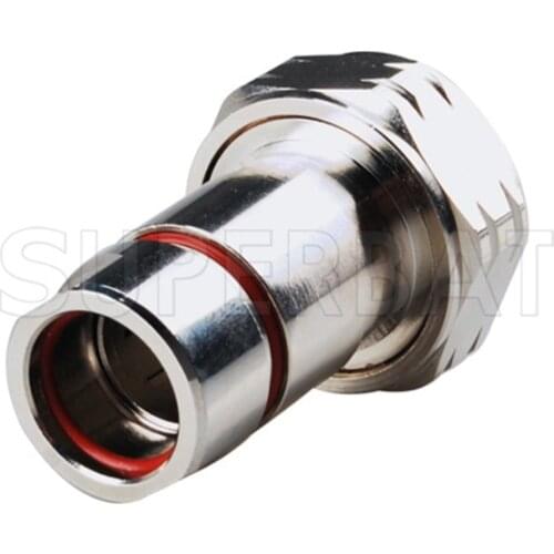 Superbat 7/16 Din Plug Cramp RF Connector for Corrugated Copper 1/2''Cable 10PCS