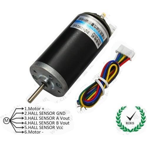 CHR-GM3162 Permanent Magnet DC Hall Encoder Code Disc Motor / High Torque High Power DC6V12V24V