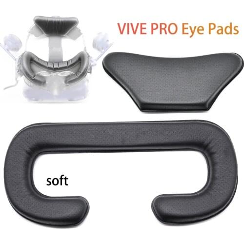 Leather Cushion Cover eye Pads Sponge Mat Virtual Reality Accessories Soft Sweat-proof Face Foam Mask for HTC Vive PRO Headset