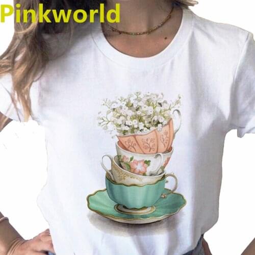 Summer 2021 New Glass Mack Art print ladies T-shirt casual basis O-collar white shirt short sleeve ladies T-shirt,Drop Ship