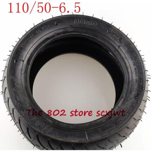 Lightning Delivery 49CC Mini Bike/Pocket Bike/Scooter Tires QINDA Brand 90/65-6.5 vacuum tire (10 Inch) 110/50-6.5 Tubeless Tyre