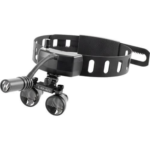 Medical Supplies Headband Light with 3.5X Magnifier Dental Loupe for Surgical Dental Area