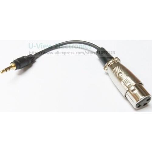 NCHTEK 3.5MM 1/8" Stereo Male to XLR 3Pin Female Audio Mixer AMP Cable About 15CM/Free Shipping/1PCS