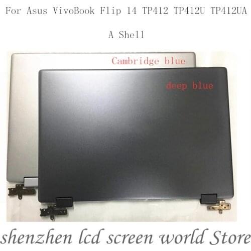 Original Laptop A Shell For Asus VivoBook Flip 14 TP412 TP412U TP412UA LCD Back Cover Housing Case HQ20704798000 HQ20704594000