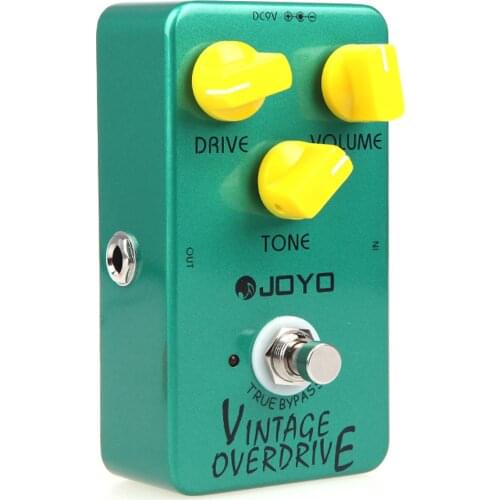 JOYO JF-01 Electric Guitar Effect Pedal True Bypass Design Vintage Overdrive Aluminum Alloy Guitar Pedal for guitar accessories