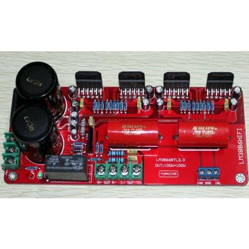 LM3886 BTL 2.0 pure power amplifier board 100W *2