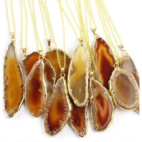 1 Piece Natural Agate Restaurant Kitchen Decoration Gift DIY Accessories Slices Agate Colorful Rough Natural H9O3