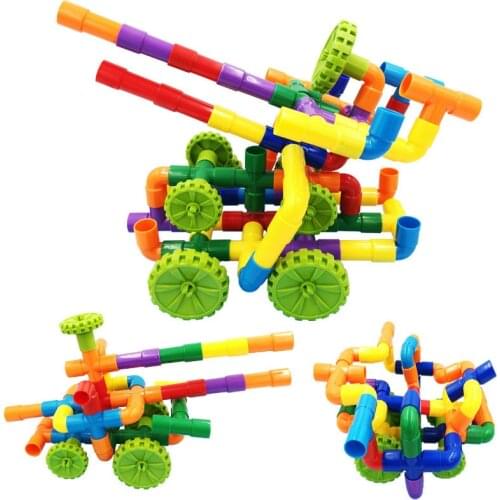 Educational Toys Kids Blocks Toys Marble Runs Marble Maze Children Learning Building Construction Toys Boy Girl Gift