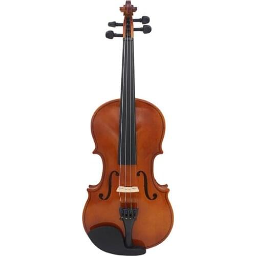 81.0*26.0*12.0cm Violin Natural Acoustic Wood Spruce Flame Maple Veneer Violin Fiddle with Cloth Case Rosin Sets