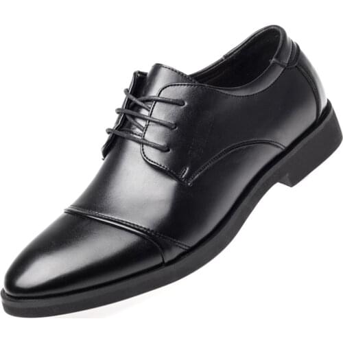 Luxury Business Oxford Leather Shoes Men Breathable Rubber Formal Dress Shoes Male Office Wedding Flats Footwear Mocassin Homme