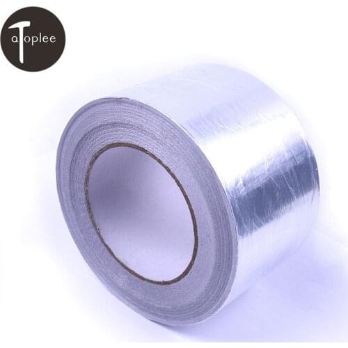 Waterproof Aluminum Adhesive Sealing Foil Tapes 20mx75mm Roll Ideal Heat-resistant Repairs Foil Adhesive Tape