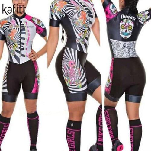 Kafitt Womens Professional Triathlon Clothes Cycling Jumpsuit Body Suit Roupa De Ciclismo Jumpsuit Go Pro Team Jumpsuit Set