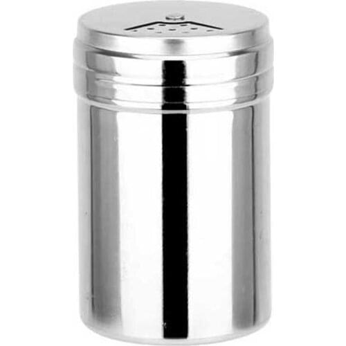 1pc Stainless Steel Seasoning Shaker Rotatable Top Seasoning Bottle Spice Shaker For Cooking Kitchen Storage Tools Accessories