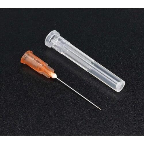 10 dental side hole needles 25G 0.9*42mm disposable dental endoscope flushing needle, closed-end side hole endoscope syringe