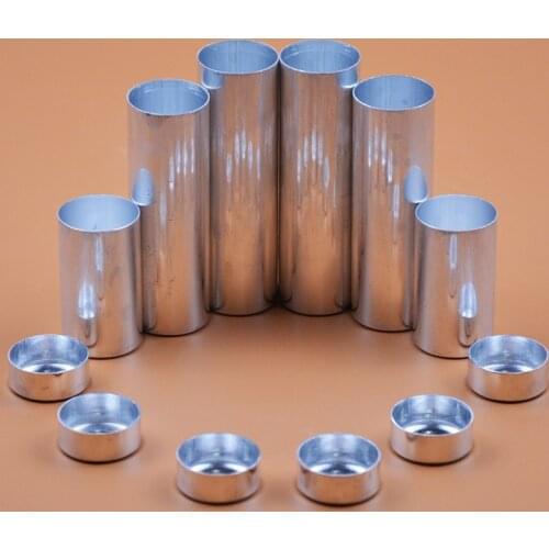 100pcs/lot Dental Valplast Material 25.5*45/77/85mm Dental Empty Aluminum Tube Cartridges for Making Flexible Dentures