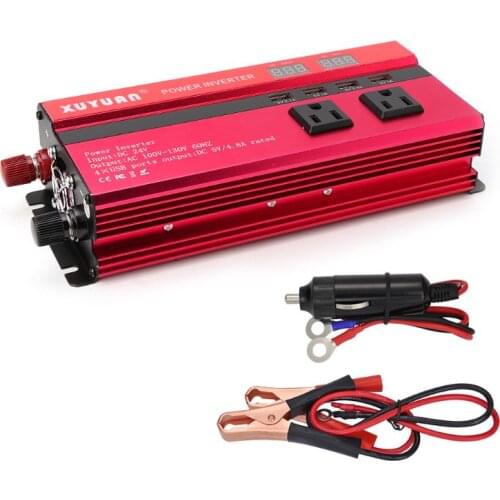 4000W Solar Power Inverter Sine Wave LED 4 USB DC12 To AC110V/220V Convert QW