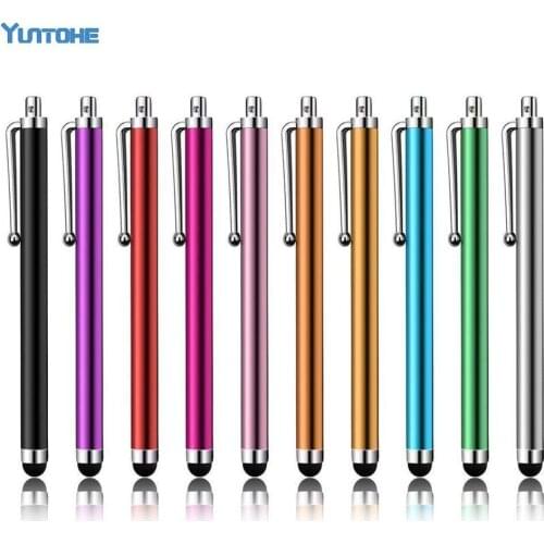 Colors Universal Metal Mesh Micro Fiber Tip Touch Screen Stylus Pen For iPhone For Samsung Smart Phone Tablet PC 5000pcs/lot