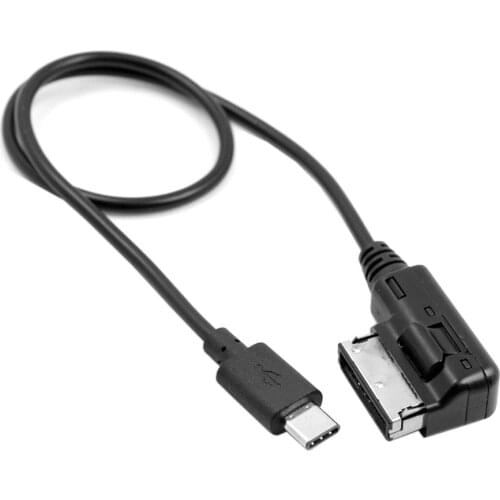 CY Media In AMI MDI USB-C USB 3.1 Type-C Charge Adapter Cable For Car VW AUDI 2014 A4 A6 Q5 Q7