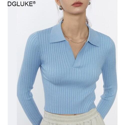 DGLUKE Womens Long Sleeve Polo Shirts